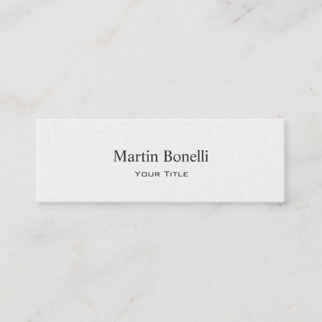 Minitarjeta De Visita Slim Trendy Personalize Business Card (Anverso)
