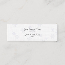 Minitarjeta De Visita Snowflakes Skinny Business Card Papel de línea