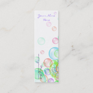 Minitarjeta De Visita Soap Bubbles