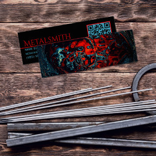 Minitarjeta De Visita Soldadura de metalero de Océano Inferno