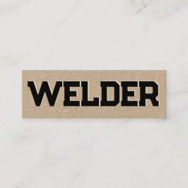 Minitarjeta De Visita Soldadura Kraft