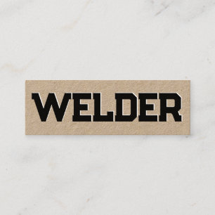 Minitarjeta De Visita Soldadura Kraft