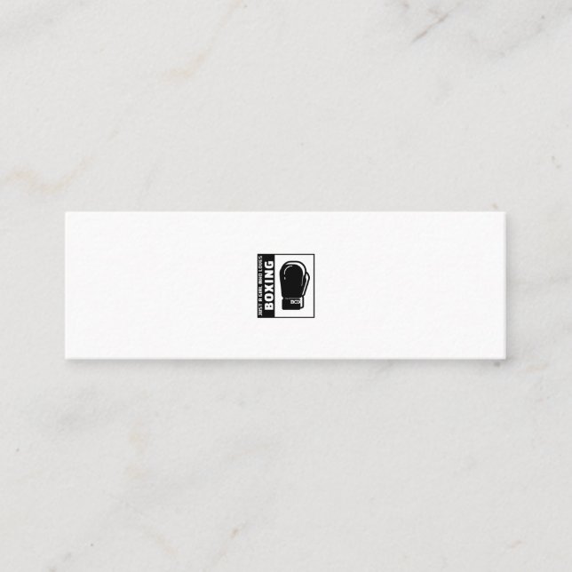 Minitarjeta De Visita solo un chica que ama el boxeo (Anverso)