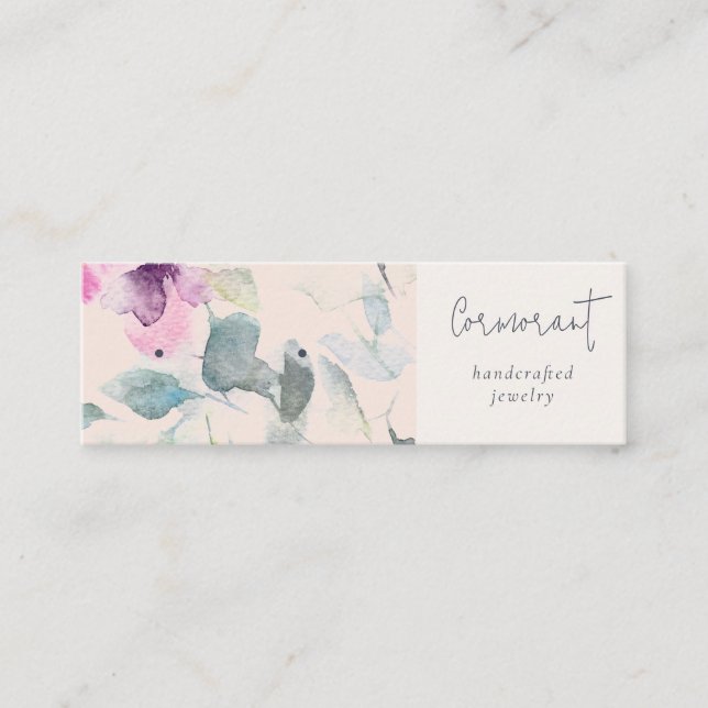 Minitarjeta De Visita Soporte de zócalo de zócalo de zócalo morado rosad (Anverso)