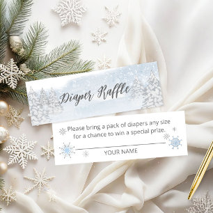 Minitarjeta De Visita Sorteo de pañales para Santa Baby Navidad