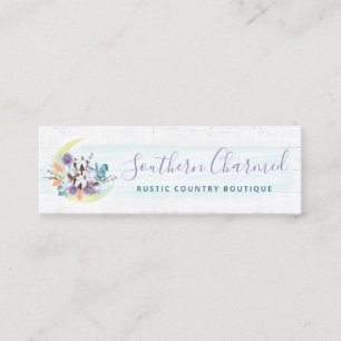 Minitarjeta De Visita Southern Floral Cotton Moon & Wood Social Media