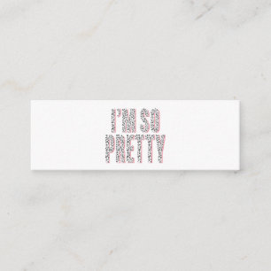 Minitarjeta De Visita "Soy" de moda elegante lindo tan bonito