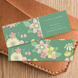 Minitarjeta De Visita Spring Garden Boho Floral