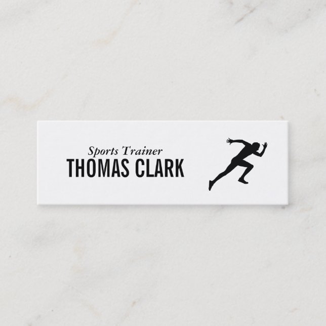 Minitarjeta De Visita Sprinter | Entrenador deportivo (Anverso)