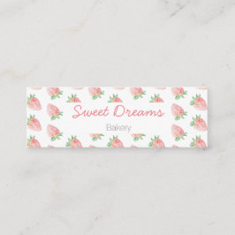 Minitarjeta De Visita Strawberry business card mini