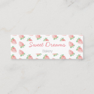 Minitarjeta De Visita Strawberry business card mini