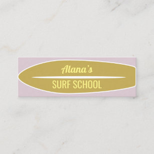 Minitarjeta De Visita Surf School Business Card