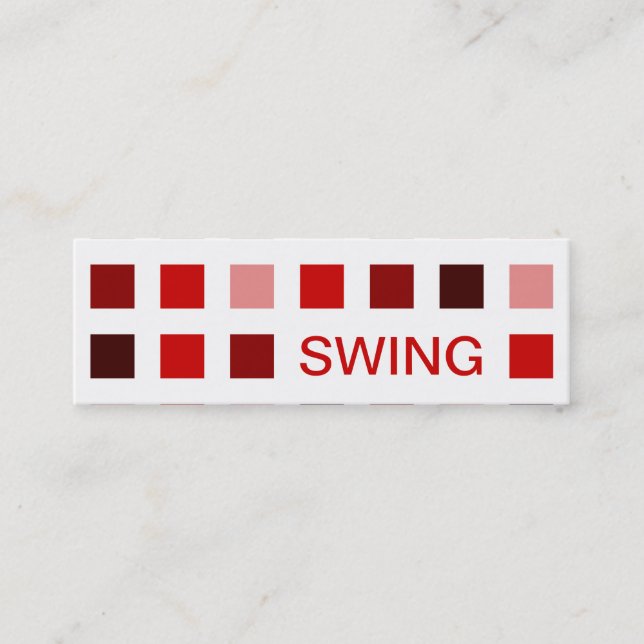 Minitarjeta De Visita SWING (cuadrados mod) (Anverso)