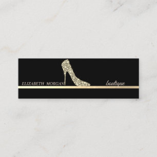 Minitarjeta De Visita Tacones Altos Elegantes y Profesionales con Diaman