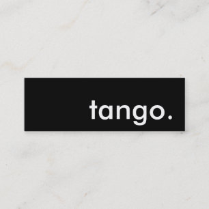 Minitarjeta De Visita tango.