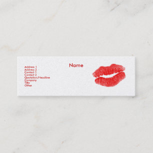 Minitarjeta De Visita "Tarjeta del perfil del artista de maquillaje" III