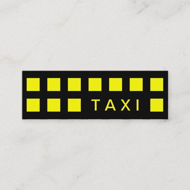 Minitarjeta De Visita TAXI (cuadrados mod) (Anverso)