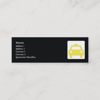 Minitarjeta De Visita Taxi - flaco