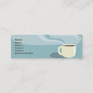 Minitarjeta De Visita Taza de café - flaca