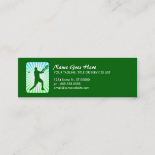 Minitarjeta De Visita tenis : rayos retro: