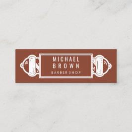 Minitarjeta De Visita Terracota Barber Polo | Barber | Hair Stylist