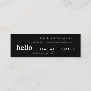 Minitarjeta De Visita Texto mixto