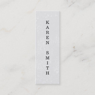 Minitarjeta De Visita Texto vertical Estilo de grifo moderno