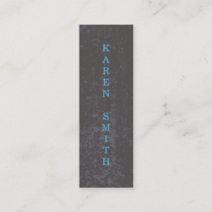 Minitarjeta De Visita Texto vertical Estilo de grifo moderno