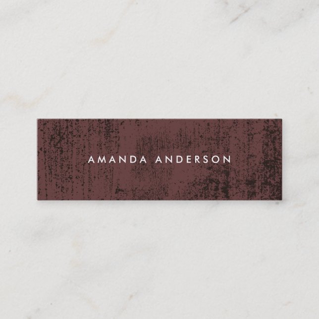 Minitarjeta De Visita Textura de grifo contemporánea (Anverso)