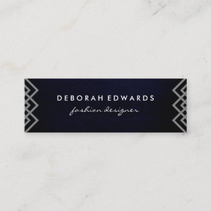 Minitarjeta De Visita Textura de Moda de líneas geométricas de lujo