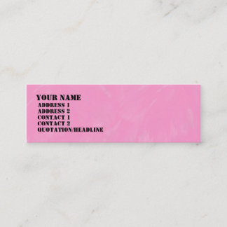 Minitarjeta De Visita Textura de pincel rosa - Personalizada