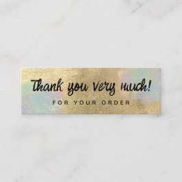 Minitarjeta De Visita Textura De Purpurina Oro E Irlandés