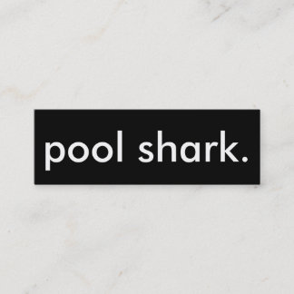 Minitarjeta De Visita tiburón de piscina.