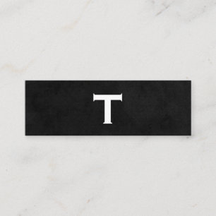 Minitarjeta De Visita Tipo de guión con monograma