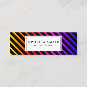 Minitarjeta De Visita Tiras de Moda coloridas