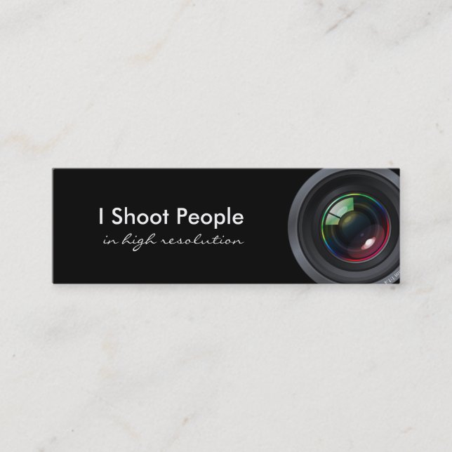 Minitarjeta De Visita Tiro a la gente - fotógrafo profesional (Anverso)