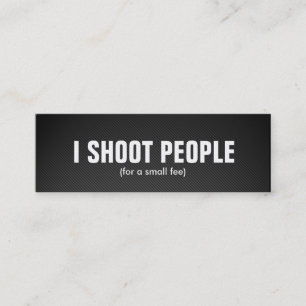 Minitarjeta De Visita Tiro a la gente - fotógrafo profesional