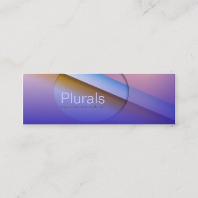 Minitarjeta De Visita Tornillo del azul - 4 (Anverso)