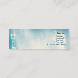 Minitarjeta De Visita Torre - flaca