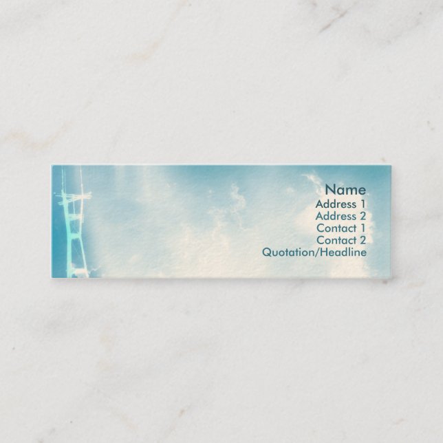 Minitarjeta De Visita Torre - flaca (Anverso)