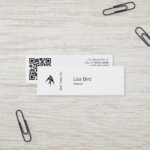 Minitarjeta De Visita Tragar (estilo Letterpress) con código QR