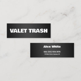 Minitarjeta De Visita Trash de Valet