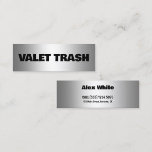 Minitarjeta De Visita Trash de Valet