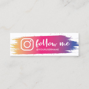 Minitarjeta De Visita Trendy Sígueme Instagram 