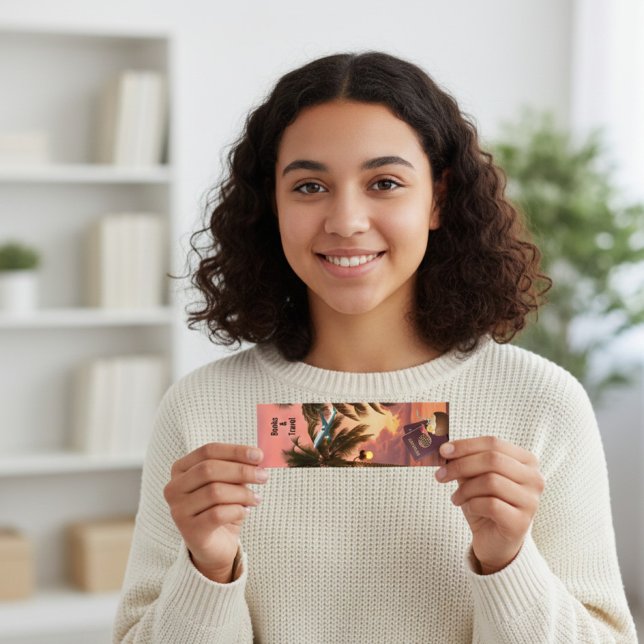 Minitarjeta De Visita Tropical Getaway Bookmark (Subido por el creador)