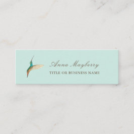 Minitarjeta De Visita Turquoise Hummingbird Mini Business Card