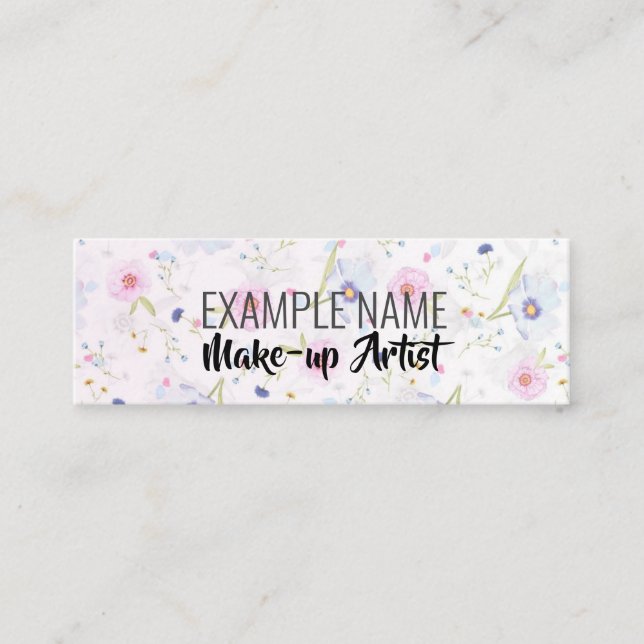 Minitarjeta De Visita Twitter "Floral Bloom" personalizado (Anverso)