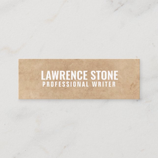 Minitarjeta De Visita Twitter "Textured Paper" personalizado (Anverso)