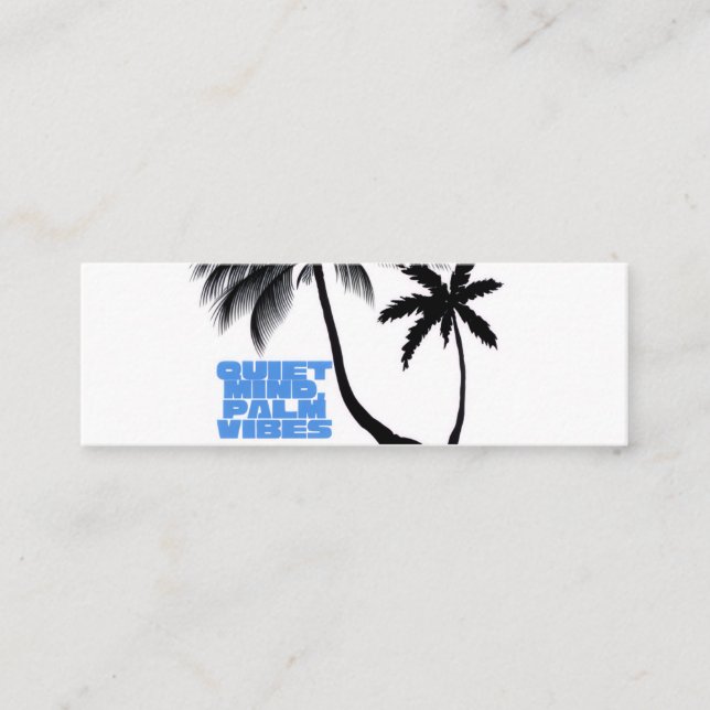 Minitarjeta De Visita Two Palm Trees Wall Art | Tropical Minimalist (Anverso)