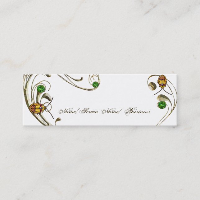 Minitarjeta De Visita ul Escarabajo de hoja con hombro (Anverso)